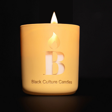 Load image into Gallery viewer, Black Joy candle by Black Culture Candles, luxury handcrafted candle with non-toxic ingredients, embodying the rich, vibrant history of Black joy, culture and connection, Akron, OH.
