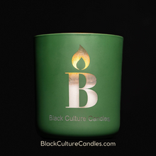 Load image into Gallery viewer, Our Grandma’s Garden Candle is inspired by the people we love whose hands produce nutritious food, tend to growing plants, and nurture beautiful flowers. This candle remembers the legacy of Grandma’s hands in the soil with notes of Crisp Green Tea, Fresh Florals, and Deep Rich Amber, A deep and luscious green floral. BlackCultureCandles.com
