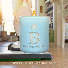 Load image into Gallery viewer, Transform your space with our 4oz Cleaning Day Candle. With notes of melon, eucalyptus and cucumber, it’s the essence of a clean smelling home. Crafted with premium non-toxic ingredients, this candle invites you on a memorable scent journey. Shop now to celebrate joy, culture, and connection through the art of scent. BlackCultureCandles.com
