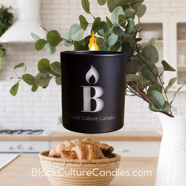 Grandma's Garden candle from Black Culture Candles, evoking memories of joy with handcrafted non-toxic luxury scents inspired by shared memories and experiences, Akron, OH. 