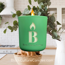 Load image into Gallery viewer, Black Culture Candles is honoring our shared memories and experiences with candles inspired by the moments that connect us. Grandma&#39;s Garden is dedicated to  the people we love whose hands produce nutritious food, tend to growing plants, and nurture beautiful flowers. A beautifully fresh green floral fragrance. Only at BlackCultureCandles.com
