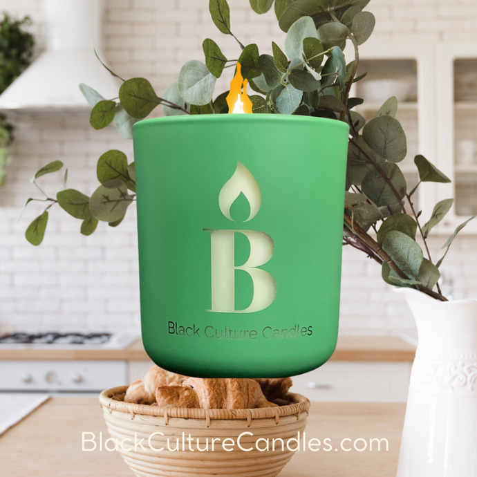 Indulge in the legacy of Grandma's Garden. Immerse your space in the delicate notes of florals, green tea, and amber. Handcrafted with care, this candle offers a sensory journey that captures the essence of a generational garden. Elevate your space with the timeless elegance of the green floral notes of our Grandma's Garden candle. Shop now for a fragrant experience that transcends generations. BlackCultureCandles.com
